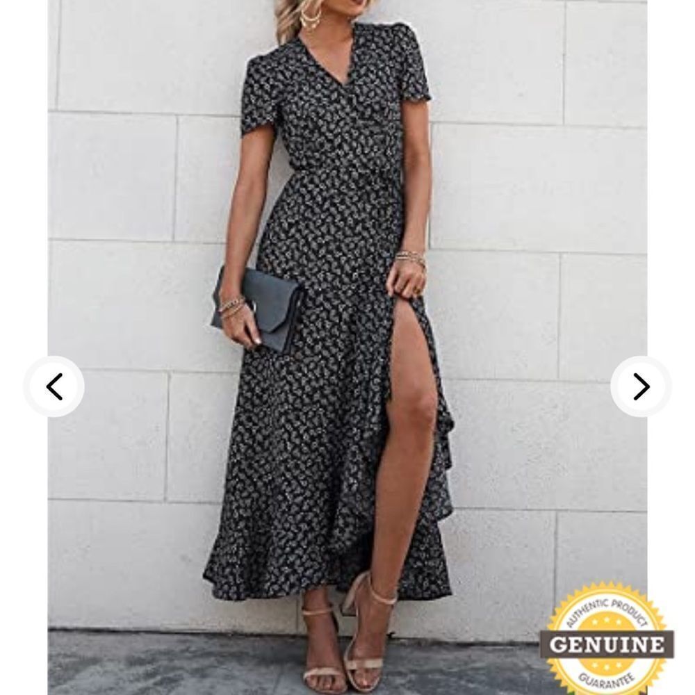 Free People - Lost + Wander Araceli Wrap Maxi Dress size SP